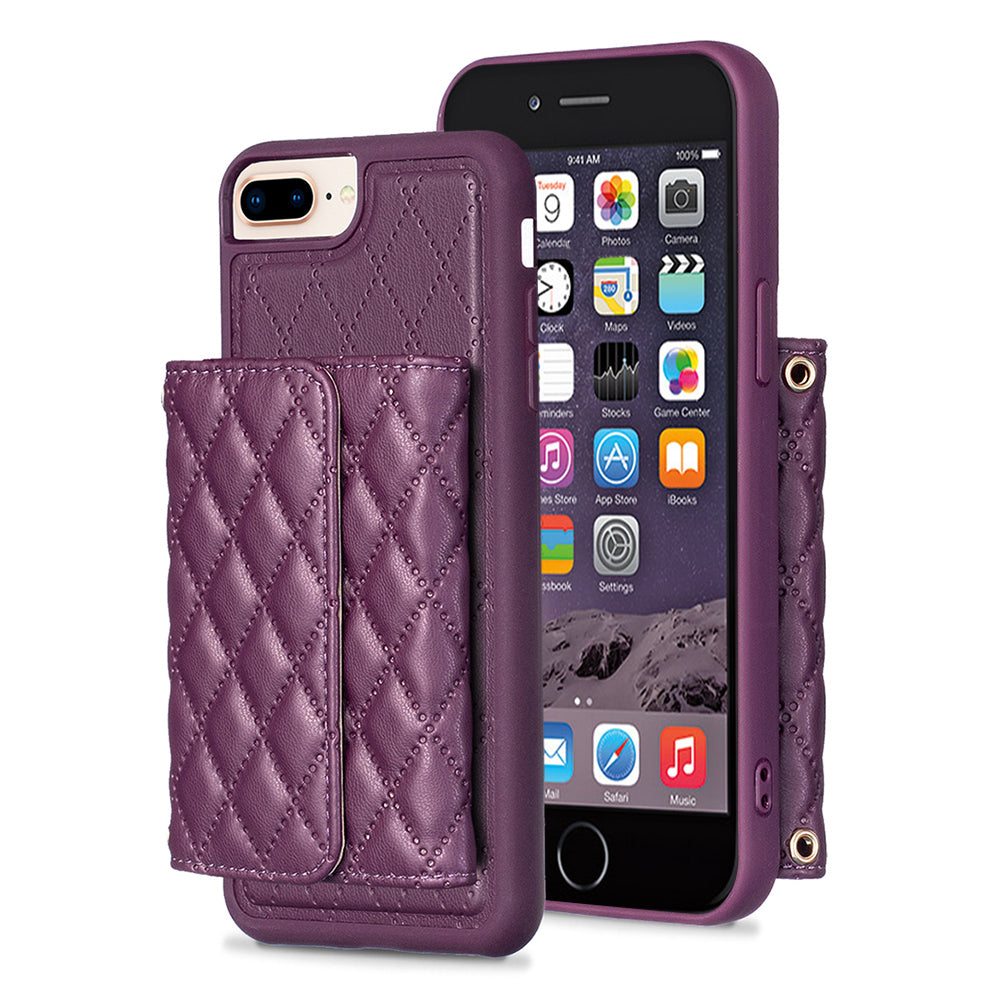 BF23-Style Phone Case for iPhone 6 Plus 6s Plus 7 Plus 8 Plus Card Holder Kickstand Leather+TPU Cover BF23-Style Phone Case for iPhone 6 Plus 6s Plus 7 Plus 8 Plus Card Holder Kickstand Leather+TPU Cover